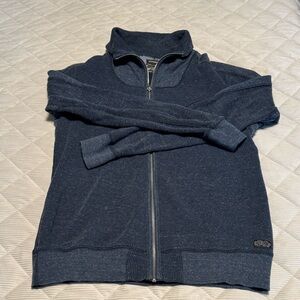 Diesel Men’s XL Thermal Zip Up Jacket Navy Blue Full Zipper Excellent Condition